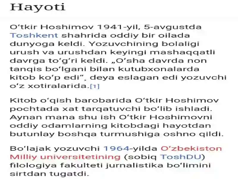 O’tkir Hoshimov tayyorlagan slayt 3