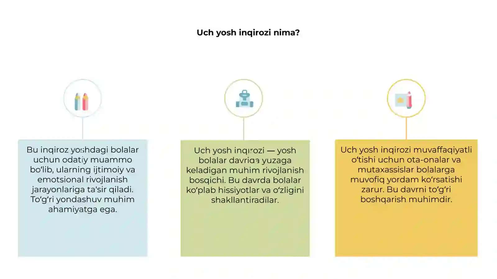 Uch yosh inqirozi 3
