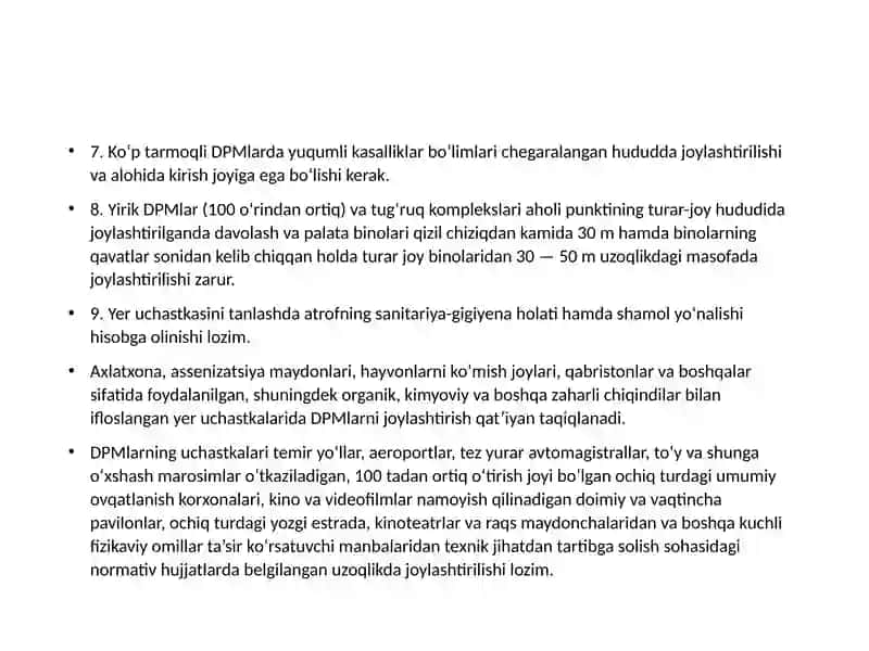 Loyiha Materiallari va Muassasalarini Baholash 3