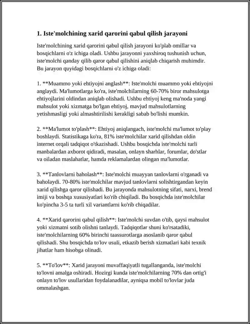 ISTEMOLCHINING BOZORDAGI HARAKATI 3