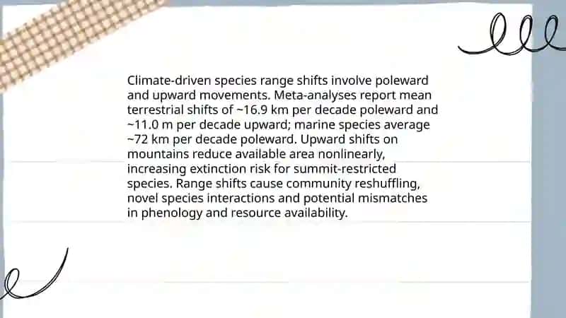 The effects of climate change on biodiversity 3