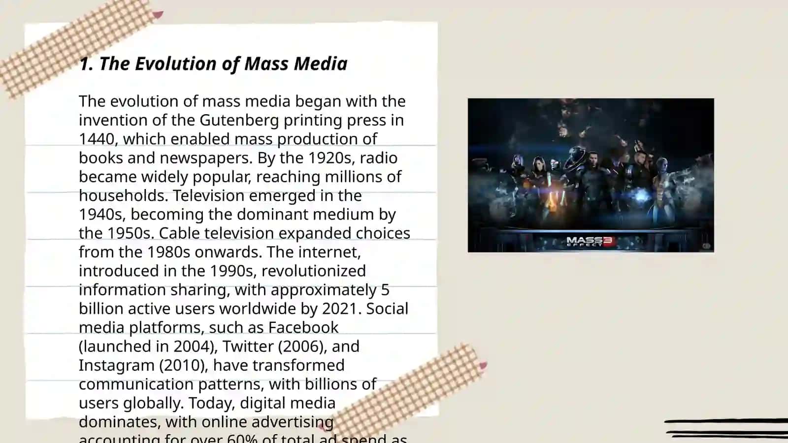 Mass Media Evolution 3