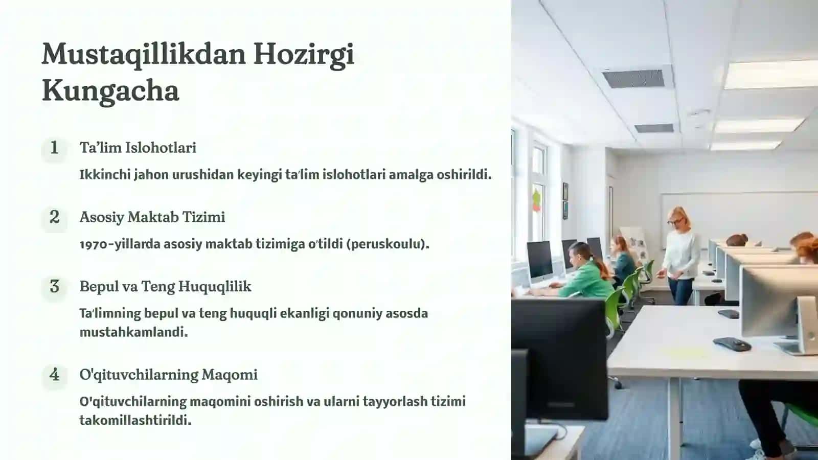 Finlandiya Taʼlim Tizimining Taraqqiyoti 3