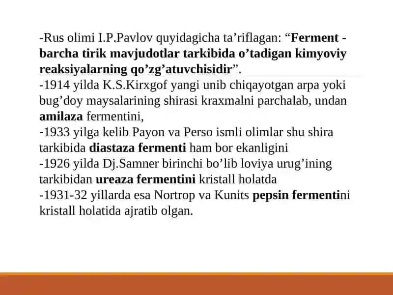 Fermentlar biokimyosi 3