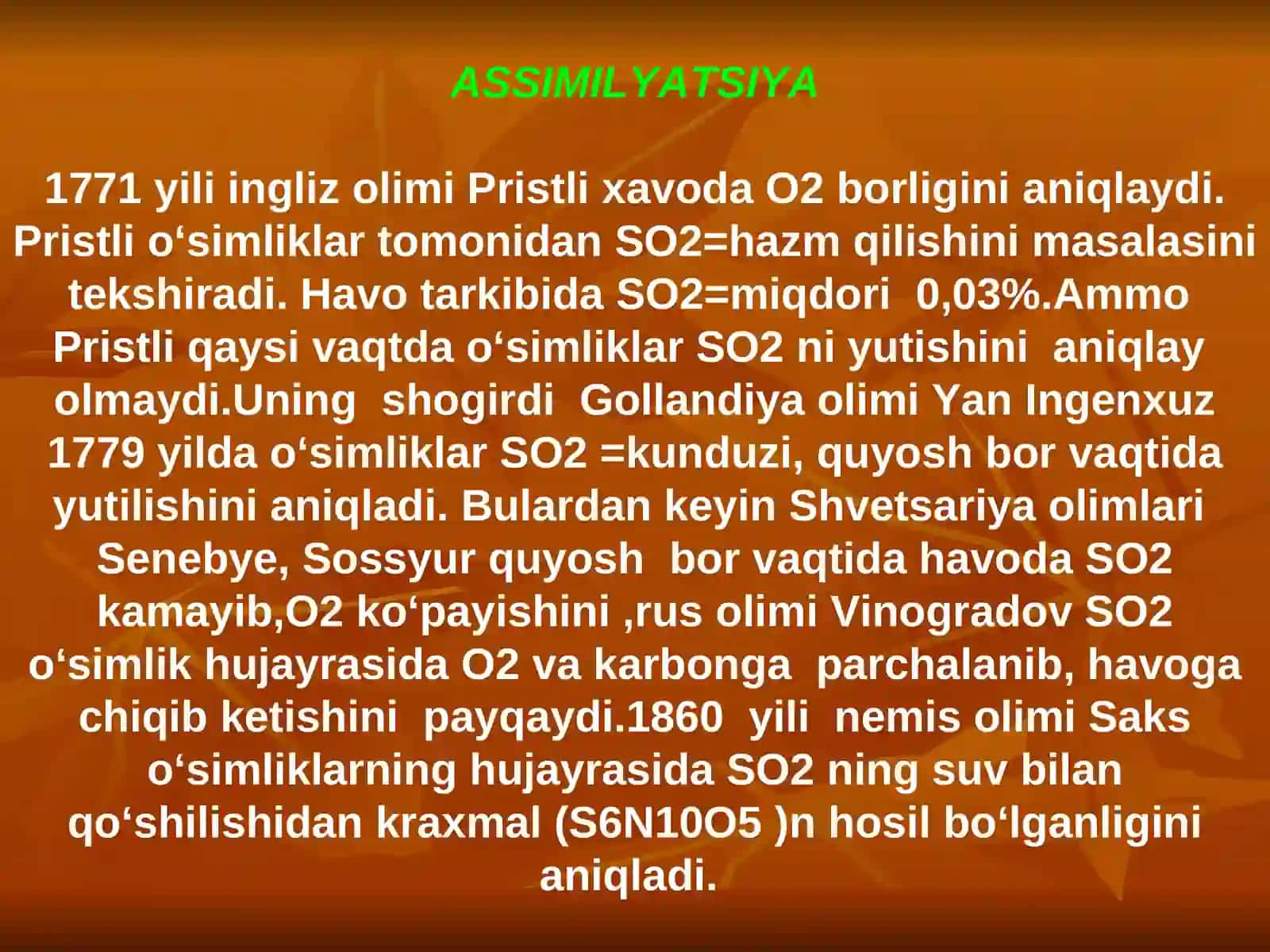 Assimiliyatsiya va Dissimiliyatsiya 3