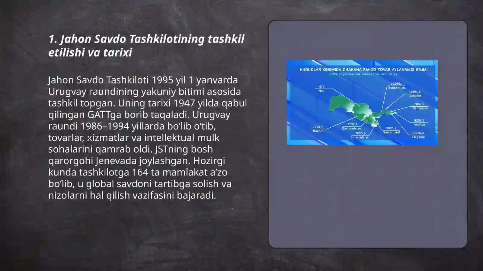 Jahon Savdo Tashkiloti tashkil etilishi va tarixi 3