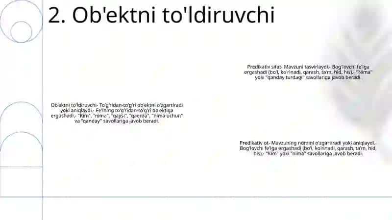 Второстепенные Члены Предложения 3
