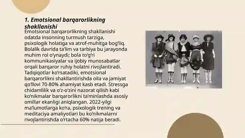 Emotsional barqarorlikning shakllanishi 3