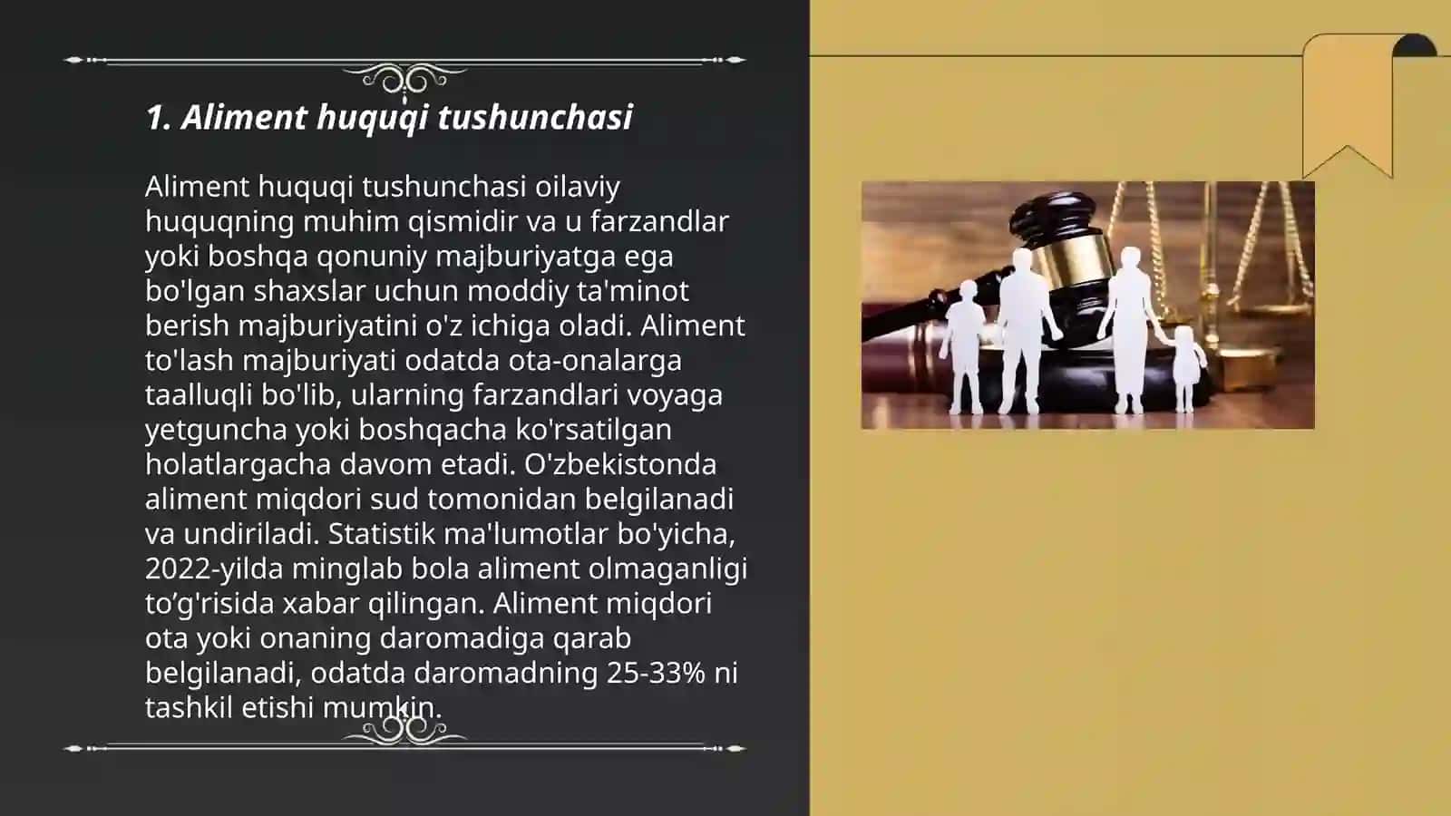 Aliment huquqi va majburiyatlari 3