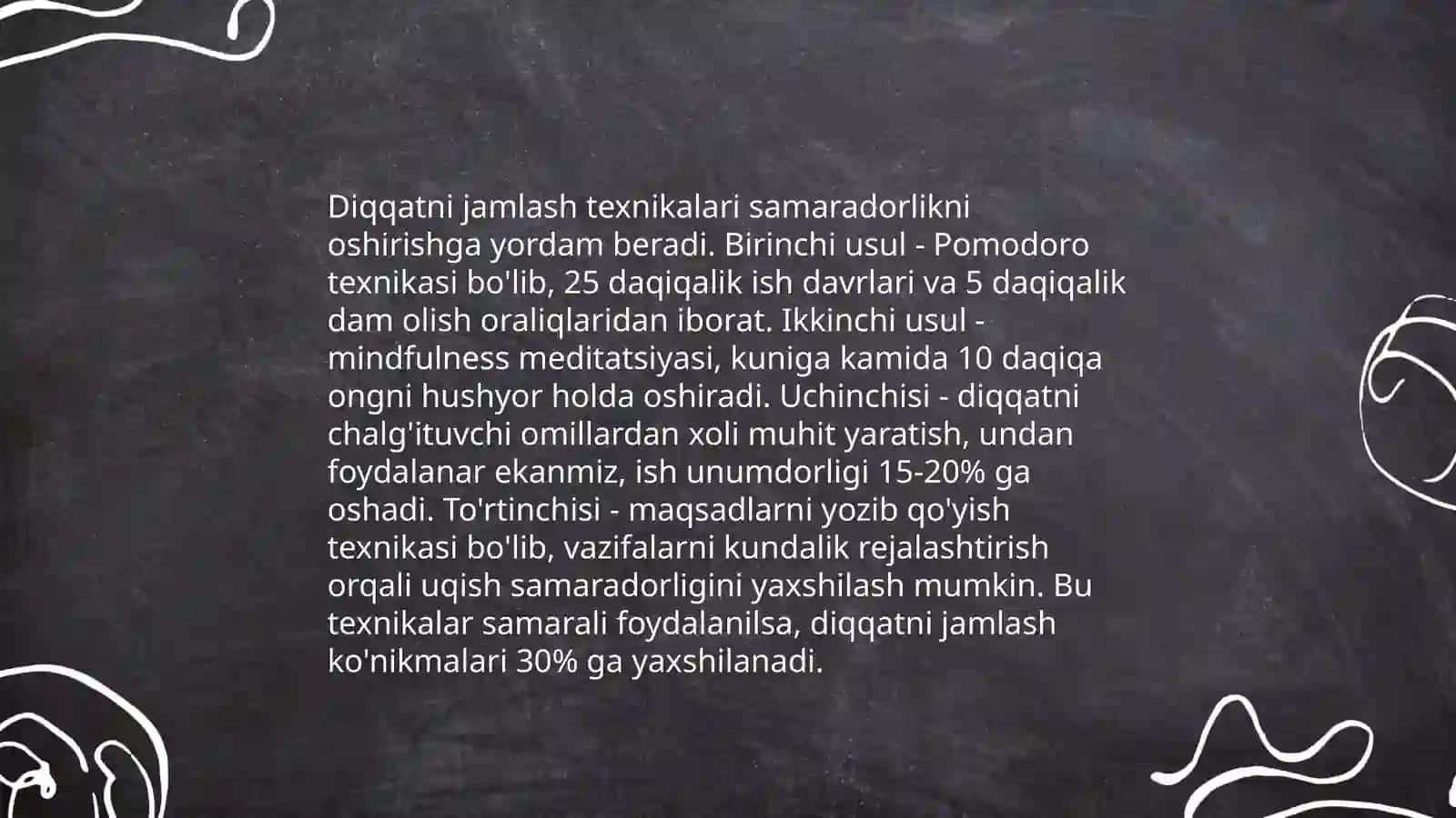 Diqqatni jamlash texnikalari 3