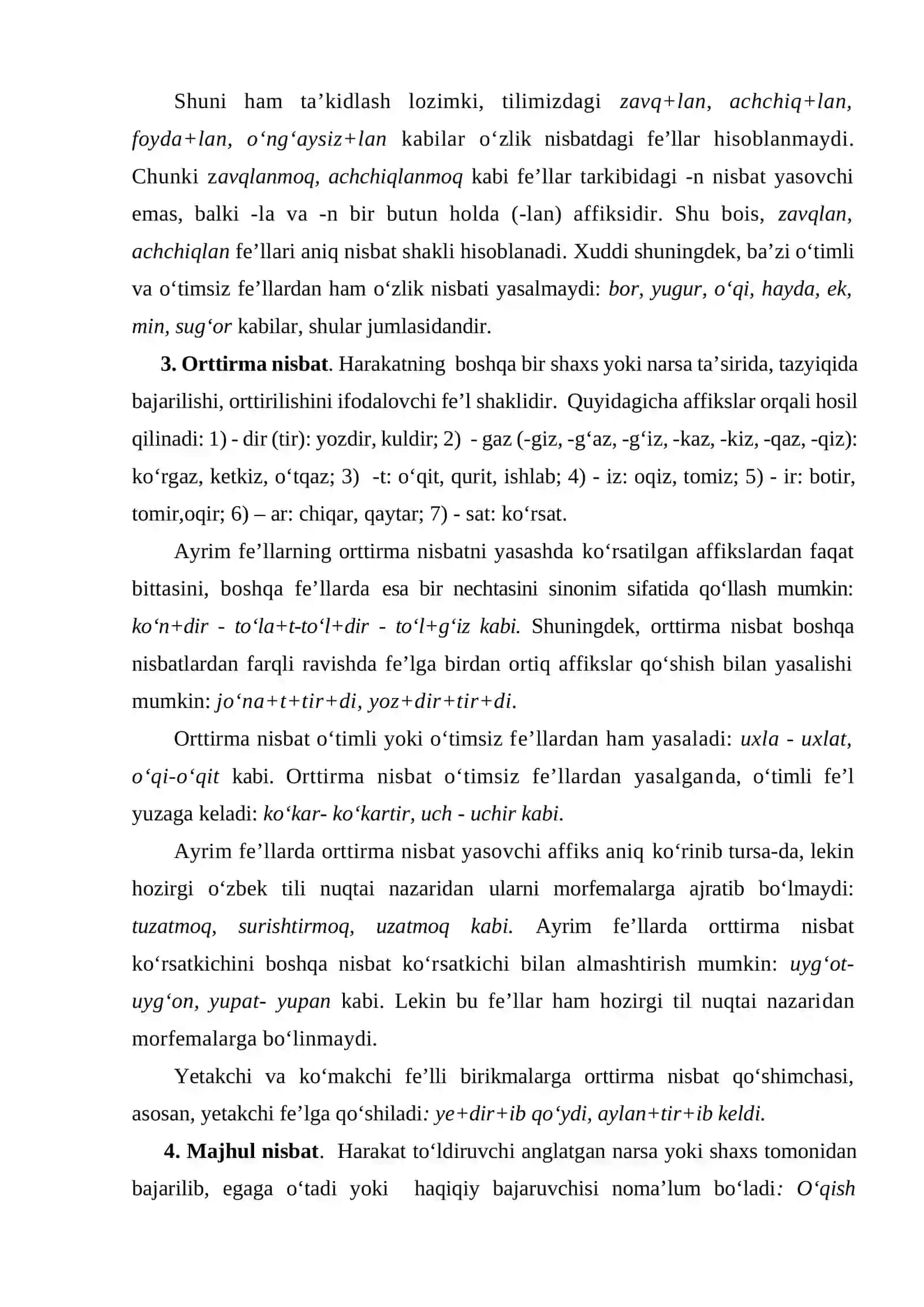 Fe'lning grammatik kategoriyalari 3