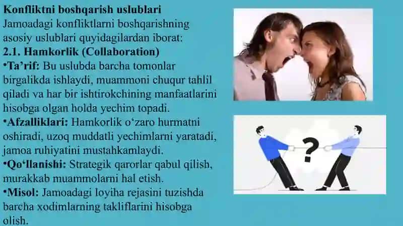 Jamoadagi konfliktni boshqarish tartibi 3