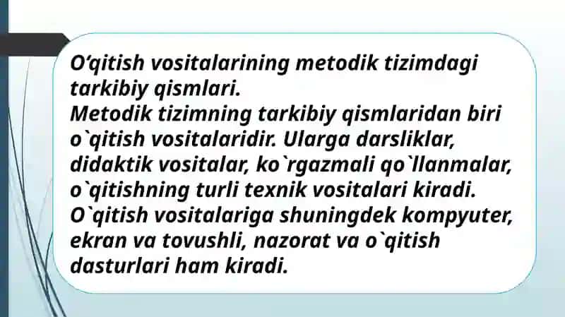 Ko'rgazmali qurollar yaratishda AKTdan foydalanish (turli dasturlar asosida). 3