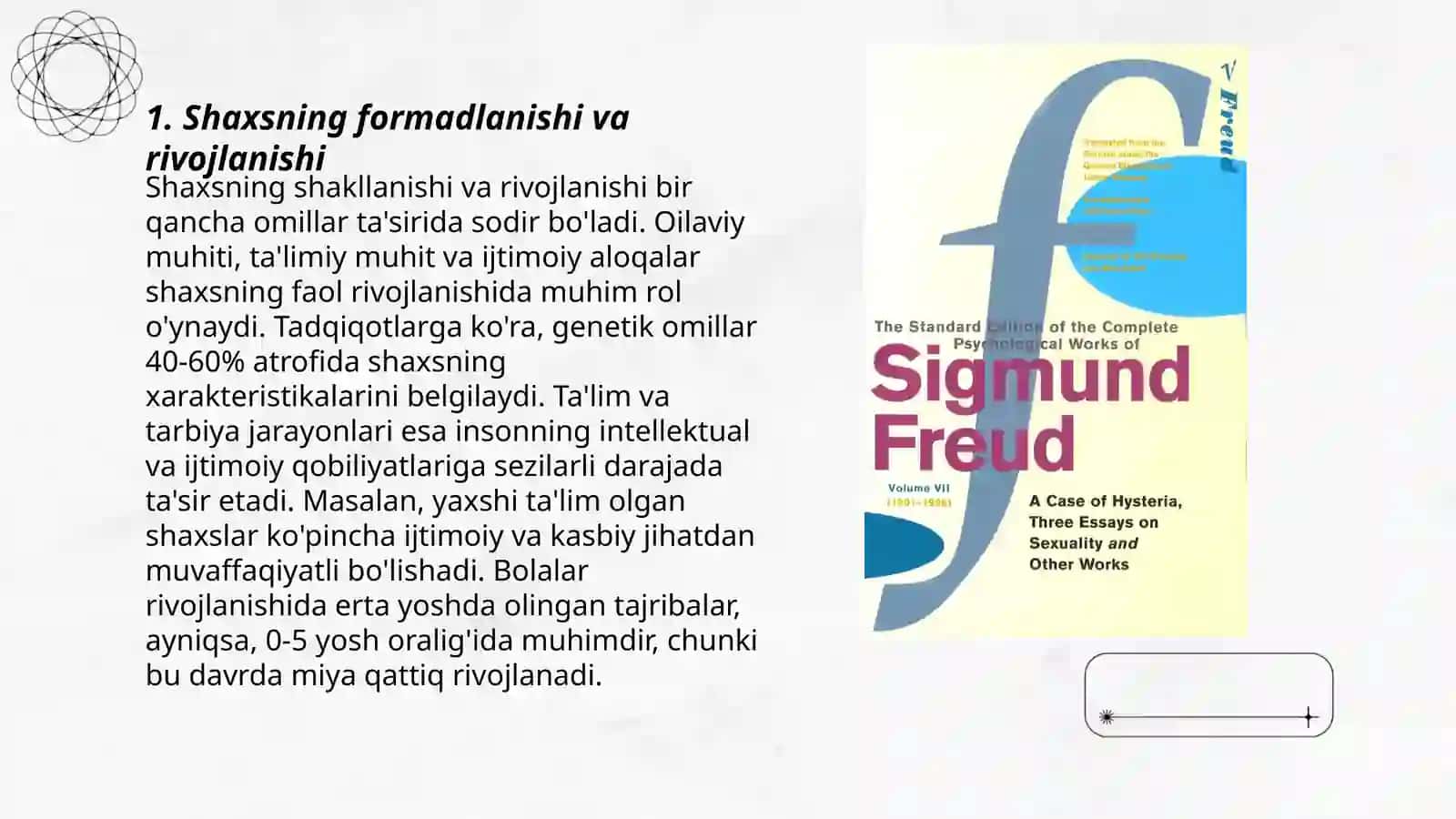 FAOLIYATNING PSIXOLOGIK TALQINI. SHAXS 3