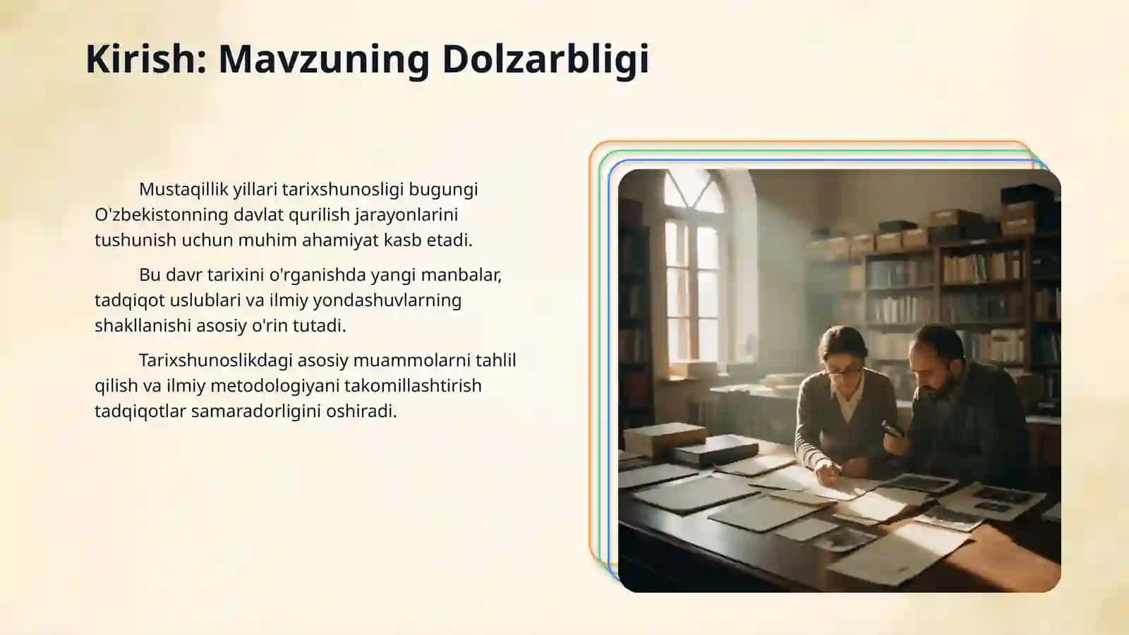 Mustaqillik yillari tarixshunosligi. 3