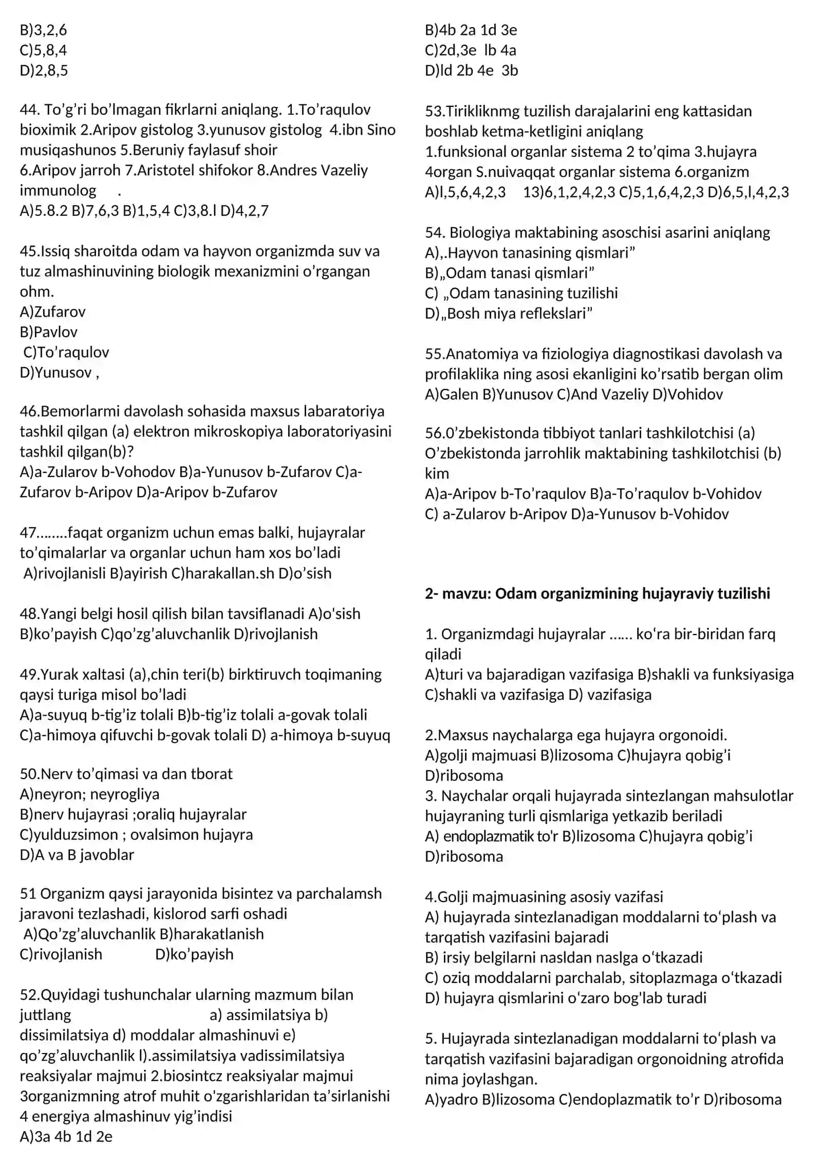 Odam va uning salomatligi to’g’risida umumiy tushuncha 3