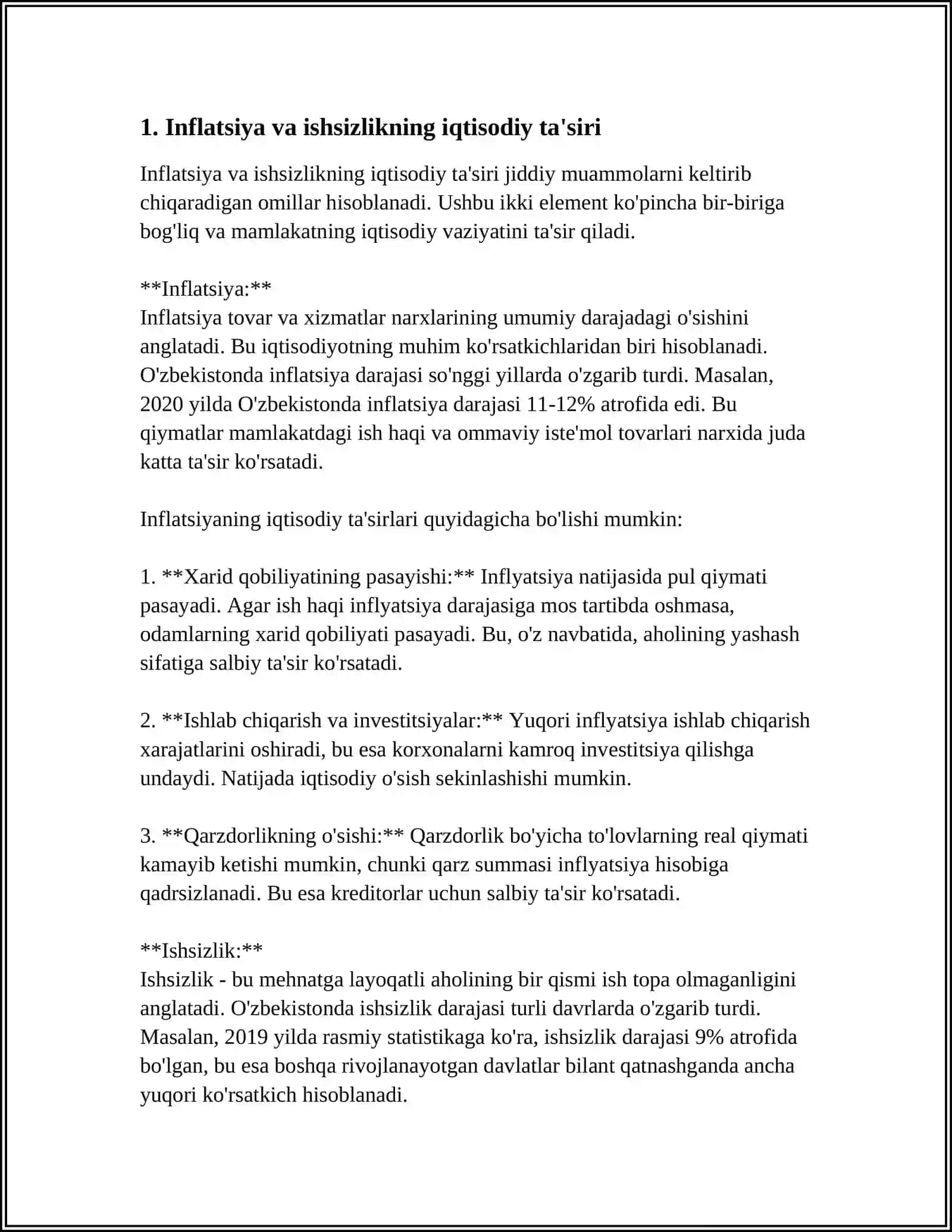 INFLYATSIYA VA ISHSIZLIK 3