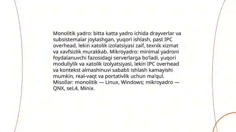 Zamonaviy operatsion tizimlarning qiyosiy tahlili 3