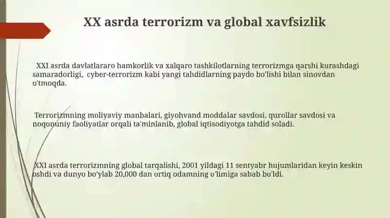 XX jahon tizimidagi global tendensiyalar 3
