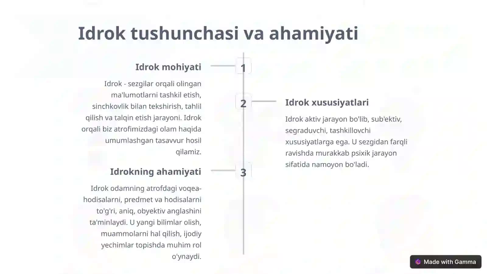 Sezgi va idrokning psixologik mohiyati 3