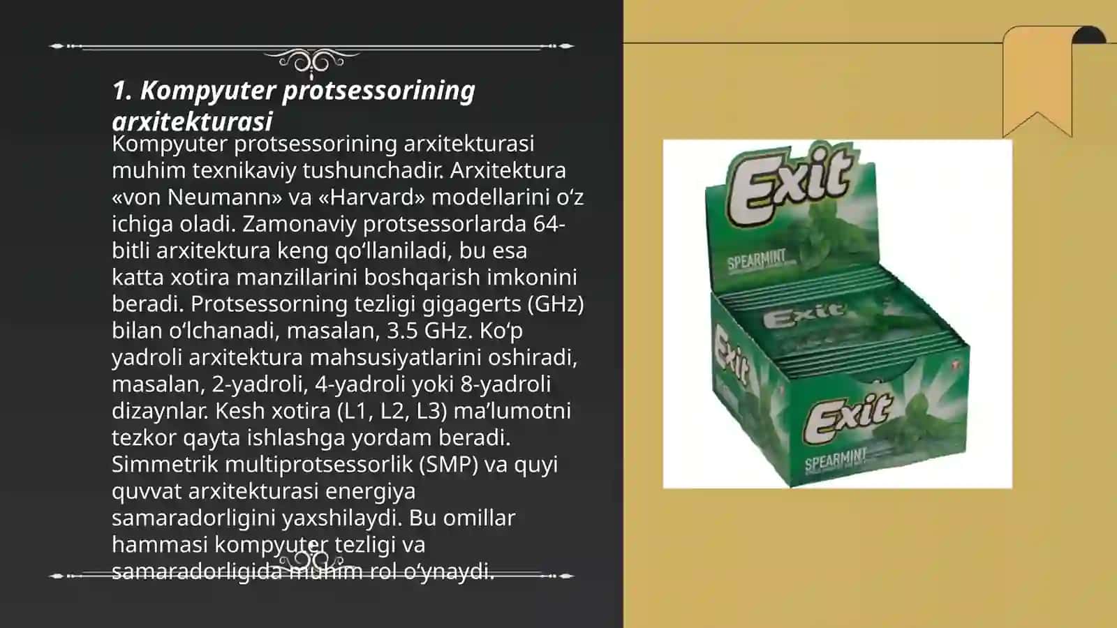 Kompyuter protsessorining arxitekturasi 3