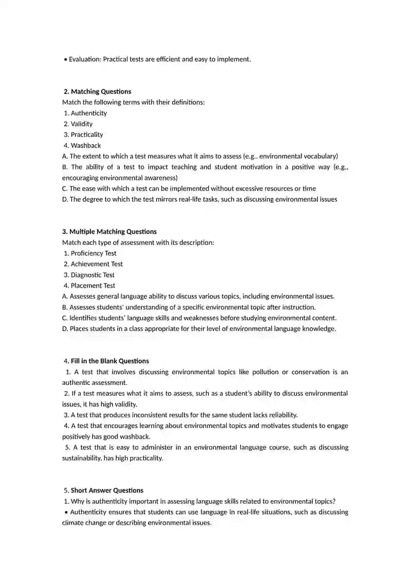 Principles of Language Assessment and Test Design 3