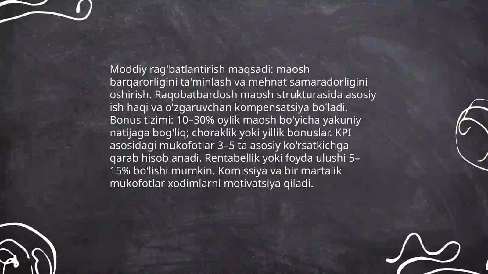 Hodimlarni rag'batlantirish va mativatsiyalash usullari 3