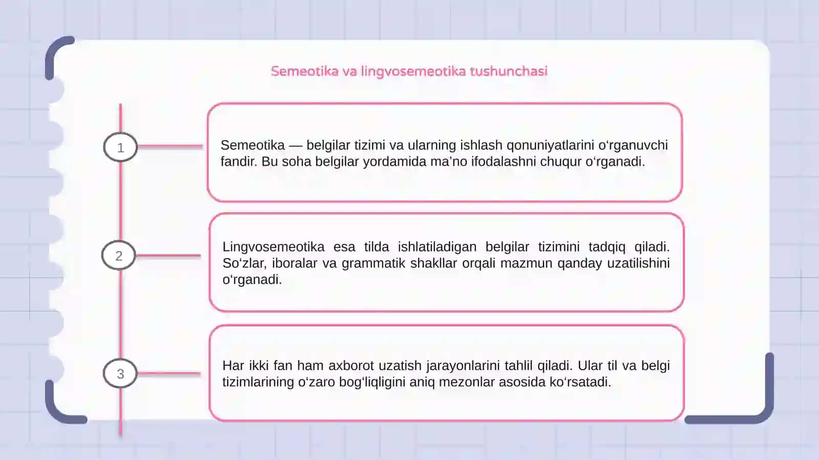 Umumiy semeotika va lingvosemeotika tarfi va tadqiqot obektlar 3