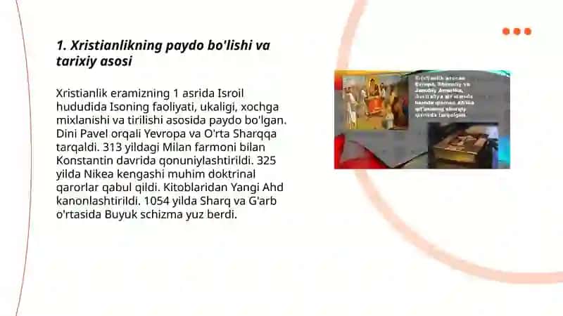 Xristianlik dini, tarixi va asosiy g'oyalari 3
