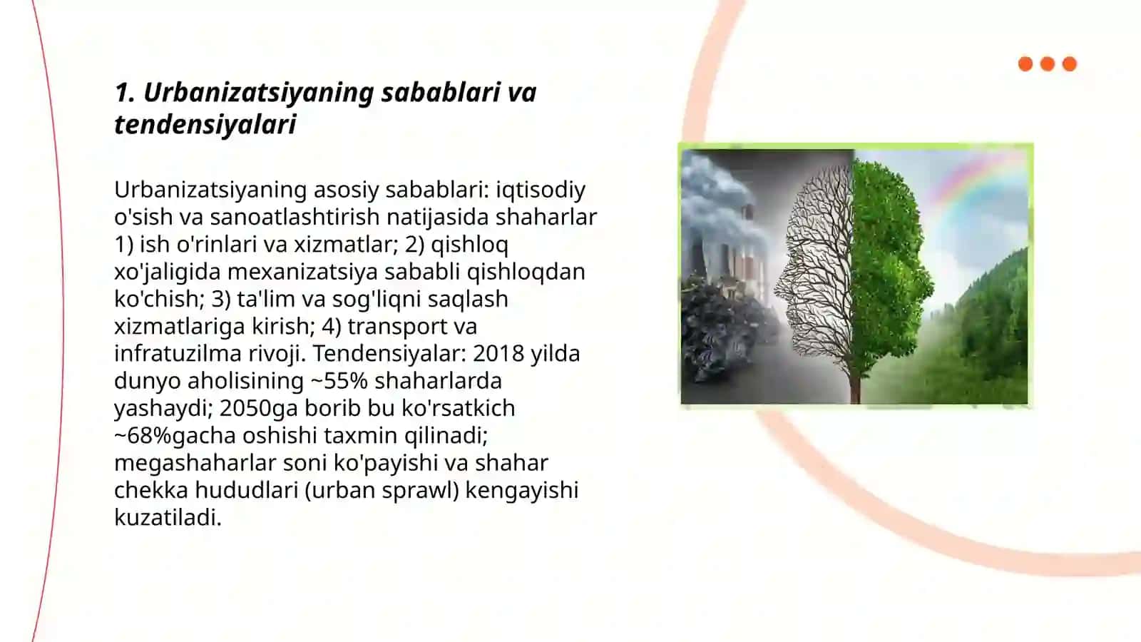 Urbanizatsiya va atrof muhit 3