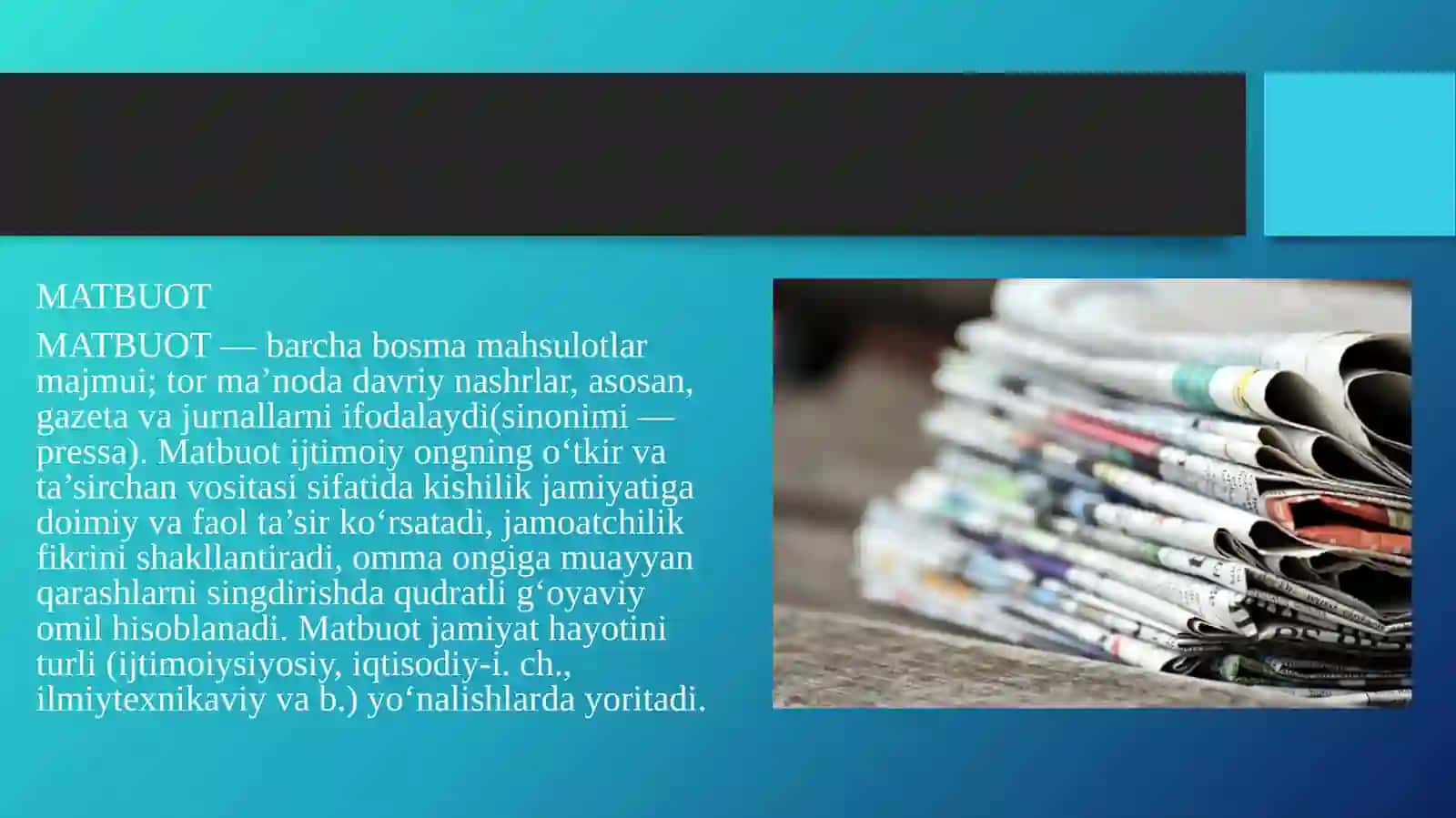 Jahon media va axborot makonida raqobat muhiti 3