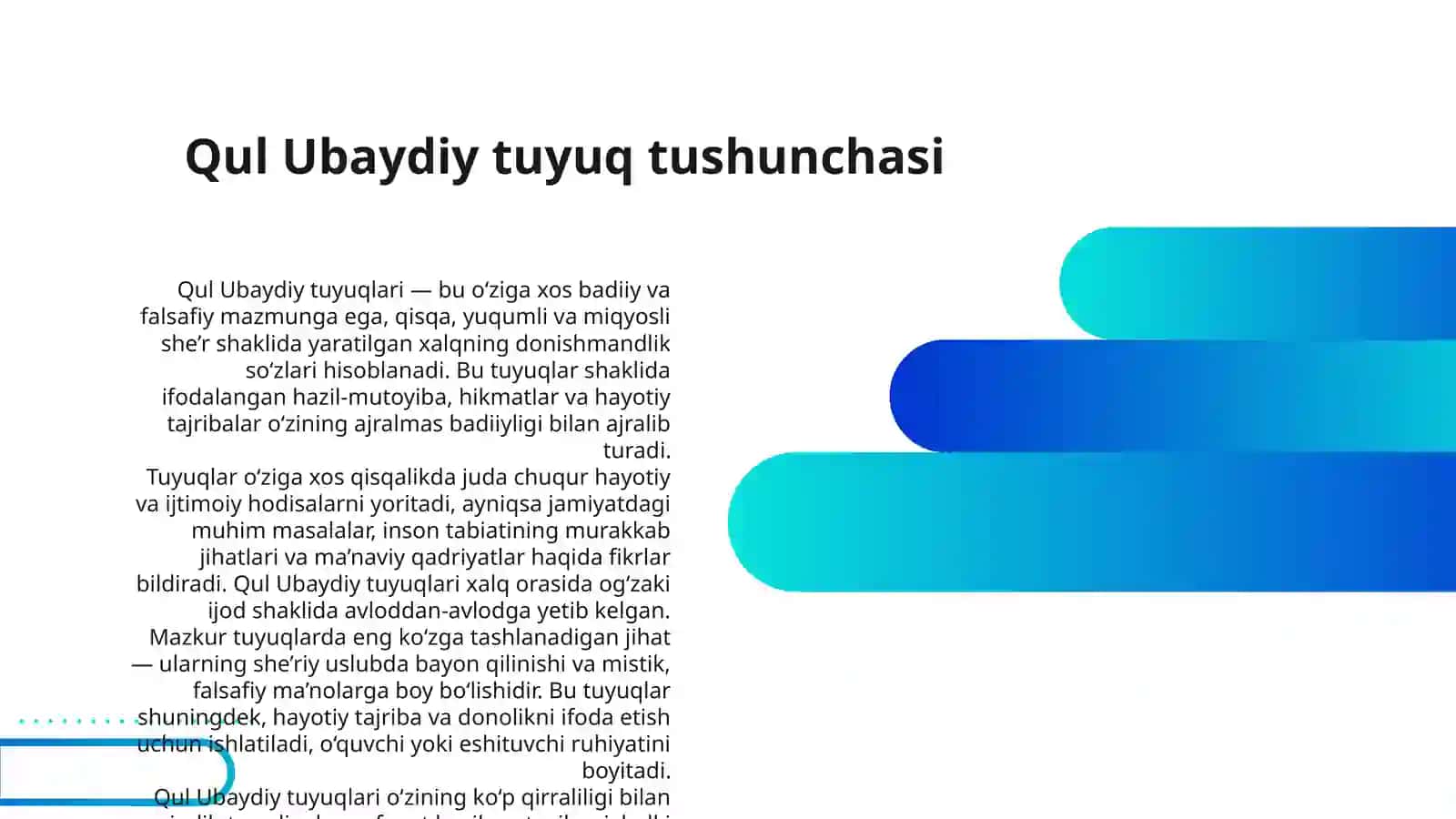 QUL UBAYDIY TUYUQLARI BADIIYATI 3