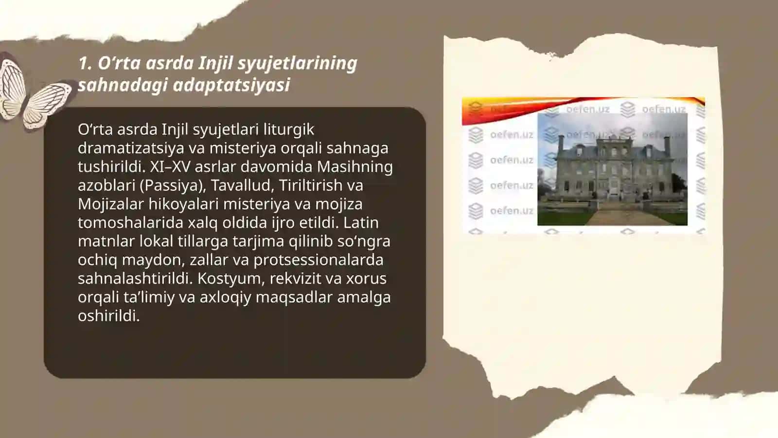 Oʻrta asr dramasining syujetlari va Injil rivoyatlari 3