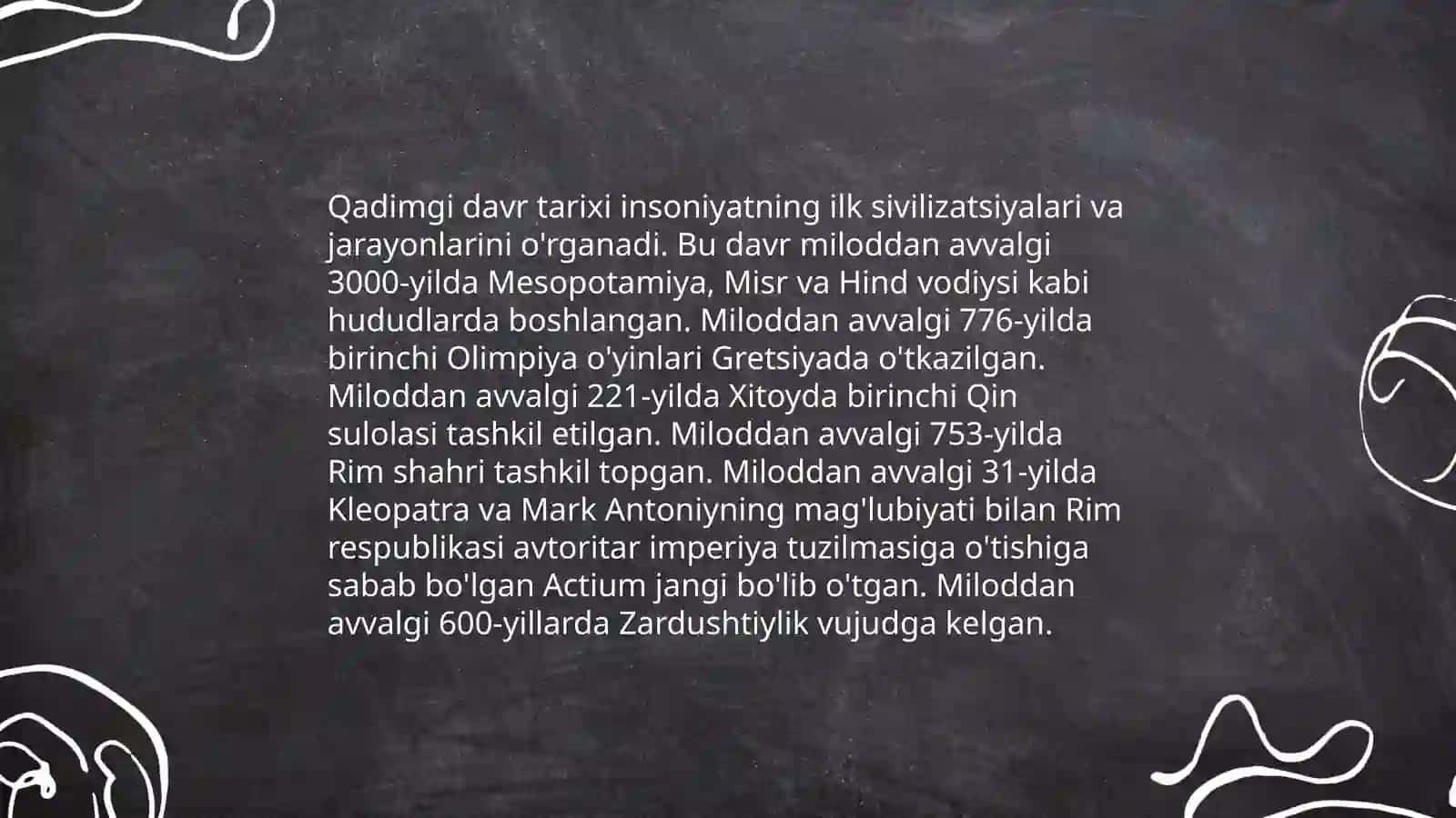 Tarixiy tadqiqotlar vaqt 3
