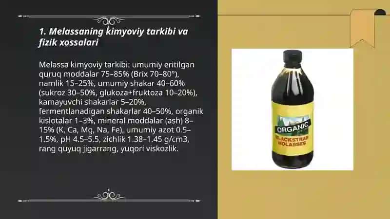 Melassadan spirt ishlab chiqarish texnologiyasi 3
