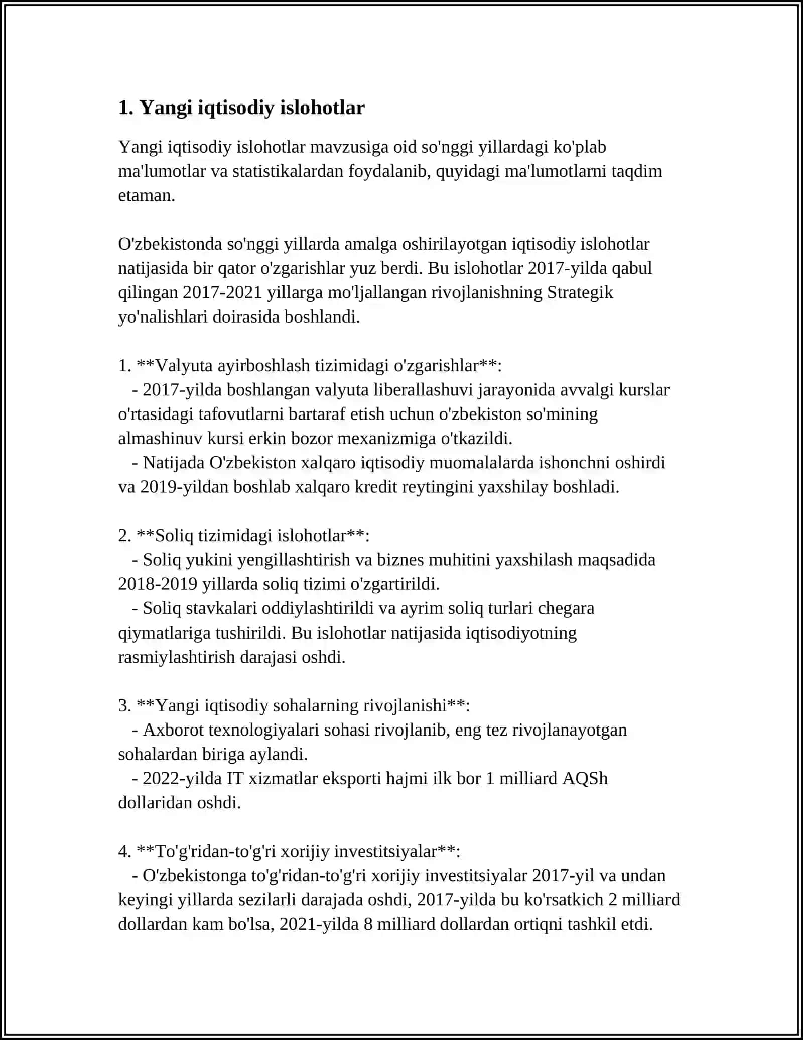 O'ZBEKISTONNING IQTISODIY RIVOJLANISH YO'LLARI 3