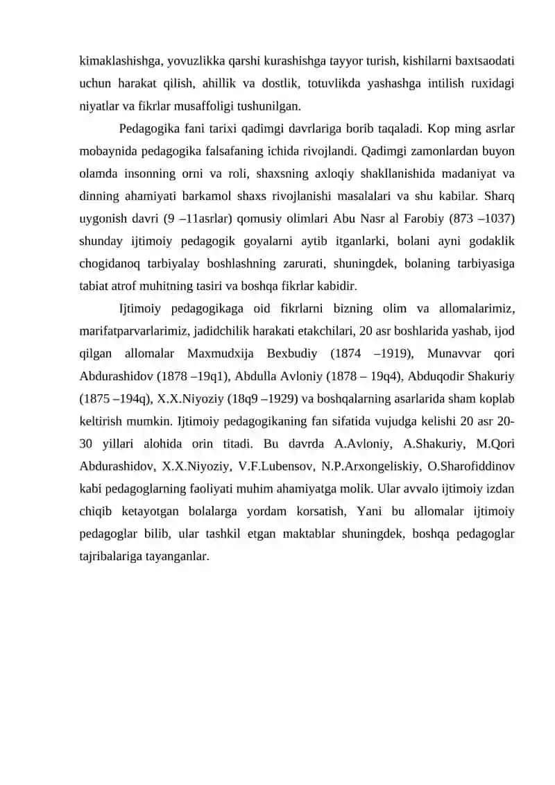 O'ZBEKISTONDA IJTIMOIY PEDAGOGIKANING RIVOJLANISH TARIXI 3