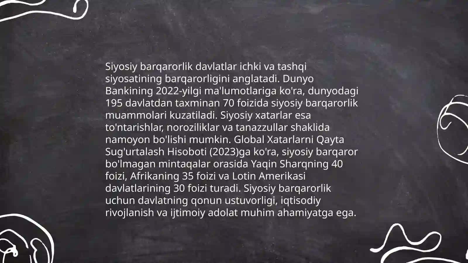 Biznes yuritishda siyosiy ommilar 3