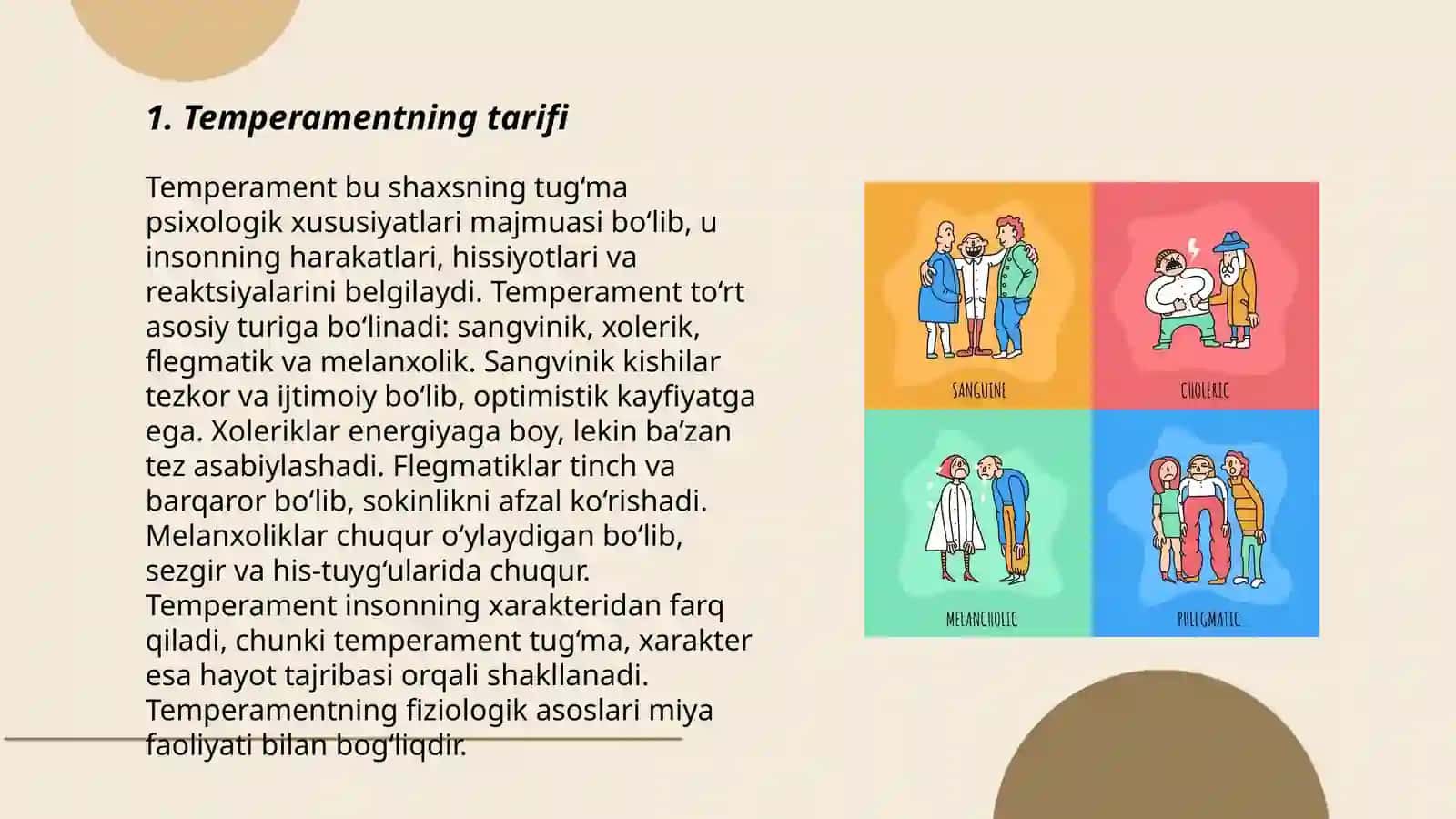 Temperament va uning nazariyalar 3