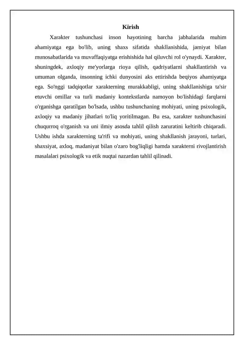Xarakter haqida tushuncha 3
