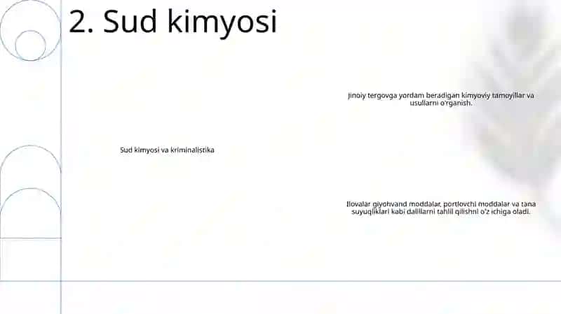 Kriminalistikada Kimyoning OʻRbi 3