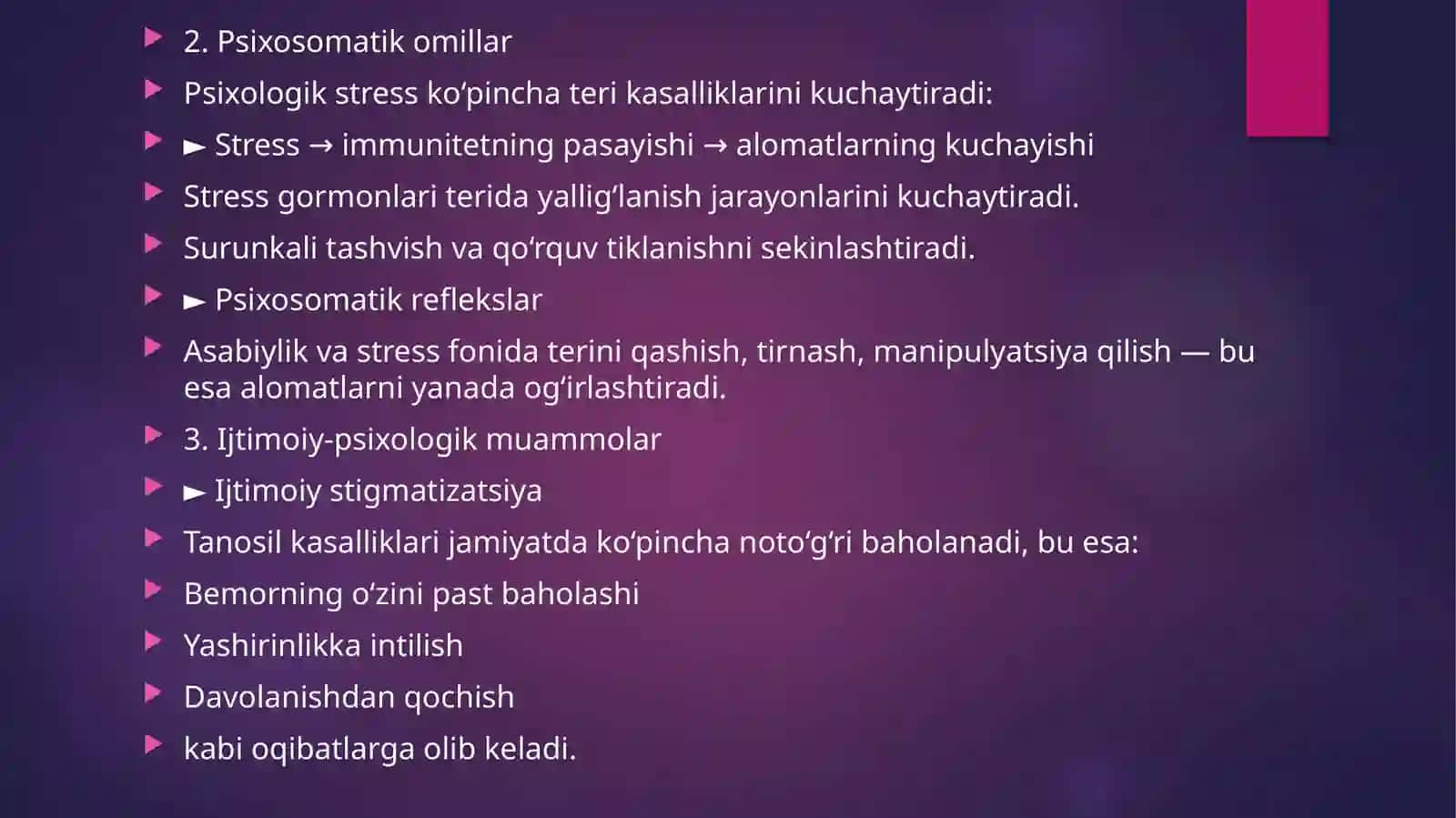 Teri-tanosil kasalliklari bilan kasallangan bemorlarni psixa-samatikasi 3