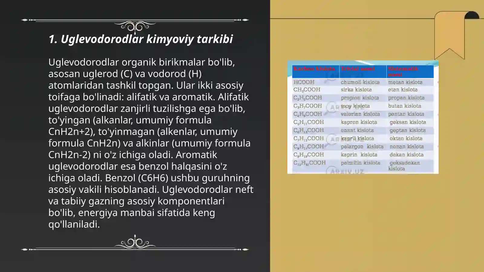 Uglevodorodlarning bir va kup hosilalari 3