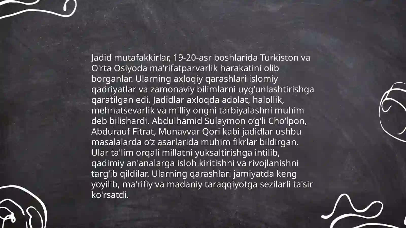 Jadid mutafakkirlarining axloqiy-estetik qarashlari 3