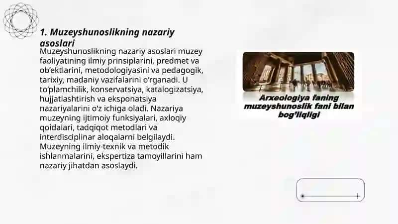 Muzeyshunoslik ilmiy fan sifatida 3