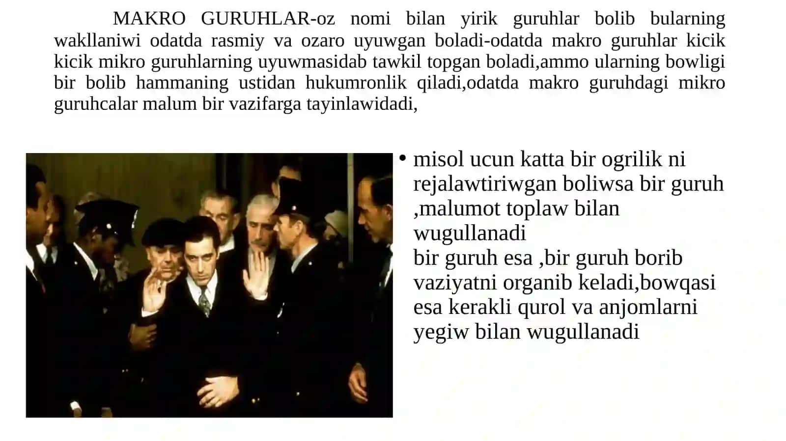 Jinoiy guruhlarning tipologiyasi 3