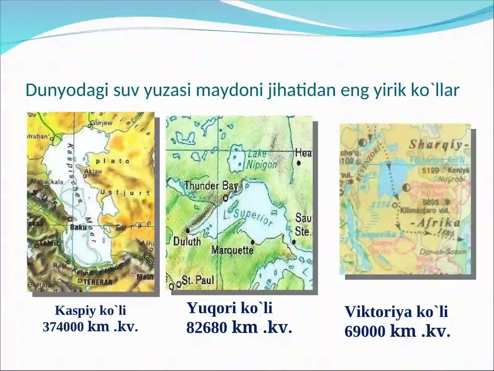 Ko`llar va suv ombori 3