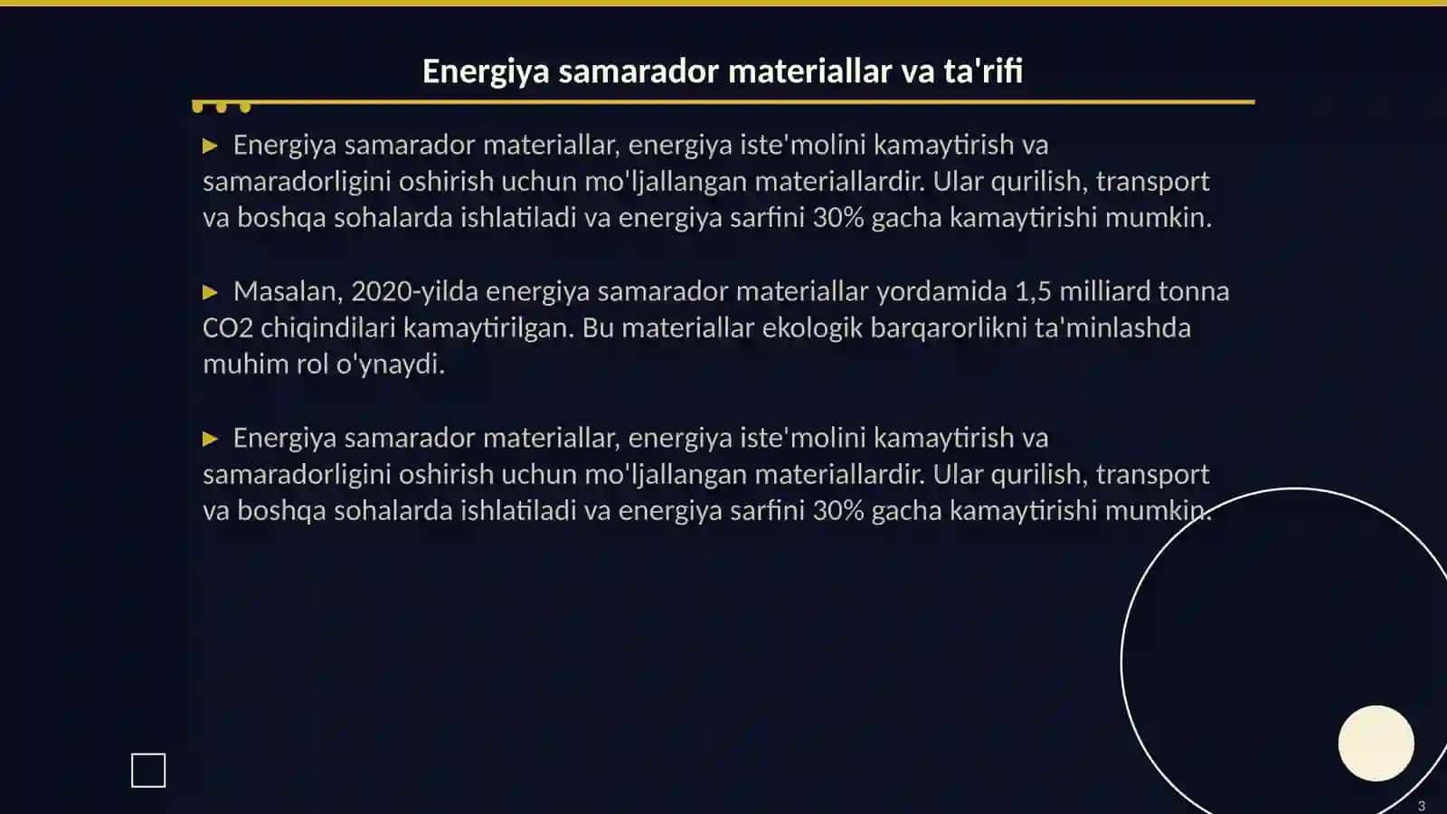 Energiya samarador materiallar 3