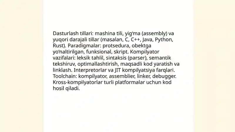 Dasturiy ta’minotni ishlab chiqish vositalari 3