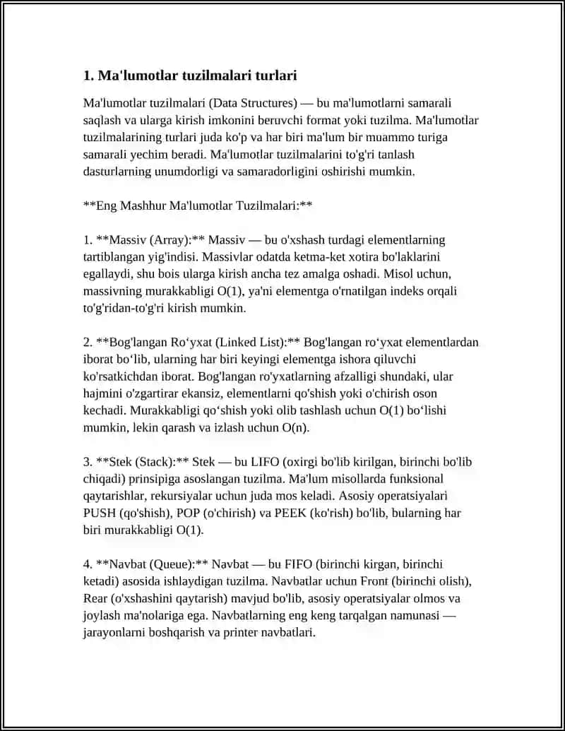 MA'LUMOTLAR TUZILMASI 3